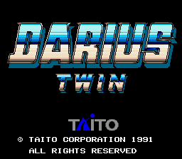 Darius Twin (Japan) Title Screen